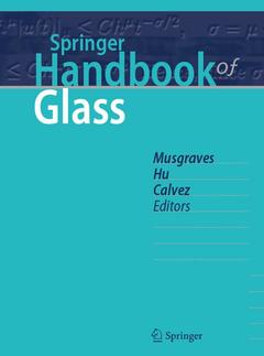 Couverture de l’ouvrage Springer Handbook of Glass