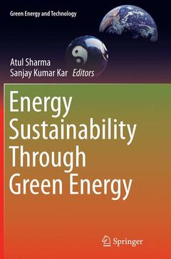 Couverture de l’ouvrage Energy Sustainability Through Green Energy