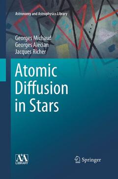 Couverture de l’ouvrage Atomic Diffusion in Stars