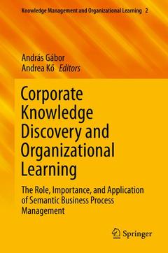 Couverture de l’ouvrage Corporate Knowledge Discovery and Organizational Learning