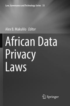 Couverture de l’ouvrage African Data Privacy Laws