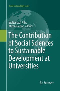 Cover of the book The Contribution of Social Sciences to Sustainable Development at Universities