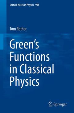 Couverture de l’ouvrage Green’s Functions in Classical Physics