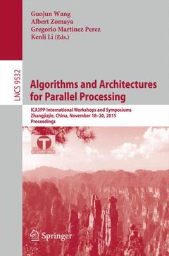 Couverture de l’ouvrage Algorithms and Architectures for Parallel Processing