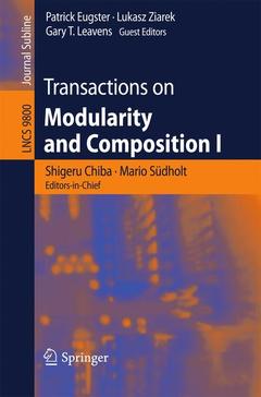 Couverture de l’ouvrage Transactions on Modularity and Composition I