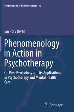 Couverture de l’ouvrage Phenomenology in Action in Psychotherapy