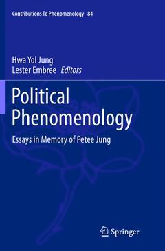 Couverture de l’ouvrage Political Phenomenology