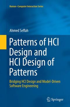 Couverture de l’ouvrage Patterns of HCI Design and HCI Design of Patterns