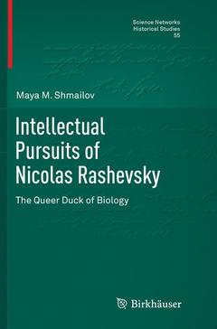 Couverture de l’ouvrage Intellectual Pursuits of Nicolas Rashevsky 