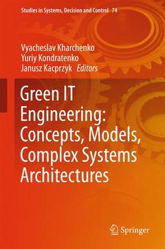Cover of the book Green IT Engineering: Concepts, Models, Complex Systems Architectures