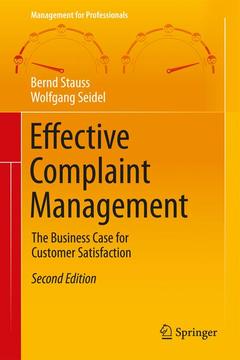 Couverture de l’ouvrage Effective Complaint Management