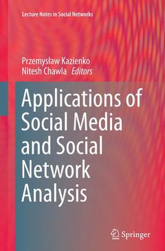 Cover of the book Applications of Social Media and Social Network Analysis