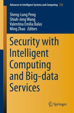 Cover of the book Security with Intelligent Computing and Big-data Services