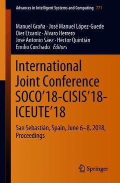 Couverture de l’ouvrage International Joint Conference SOCO'18-CISIS'18-ICEUTE'18