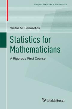 Couverture de l’ouvrage Statistics for Mathematicians