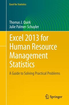 Couverture de l’ouvrage Excel 2013 for Human Resource Management Statistics