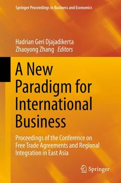 Couverture de l’ouvrage A New Paradigm for International Business