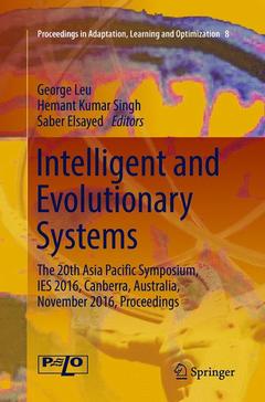 Couverture de l’ouvrage Intelligent and Evolutionary Systems
