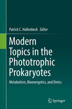 Couverture de l’ouvrage Modern Topics in the Phototrophic Prokaryotes