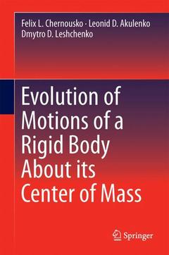 Cover of the book Evolution of Motions of a Rigid Body About its Center of Mass