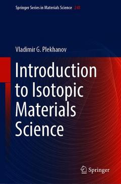 Cover of the book Introduction to Isotopic Materials Science