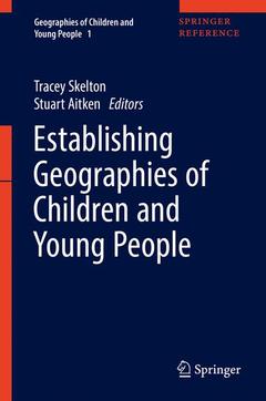 Couverture de l’ouvrage Establishing Geographies of Children and Young People