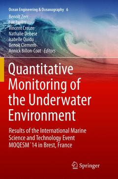 Couverture de l’ouvrage Quantitative Monitoring of the Underwater Environment
