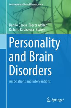 Couverture de l’ouvrage Personality and Brain Disorders