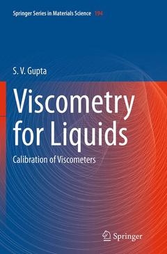 Cover of the book Viscometry for Liquids