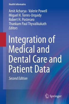 Couverture de l’ouvrage Integration of Medical and Dental Care and Patient Data