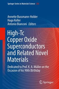 Couverture de l’ouvrage High-Tc Copper Oxide Superconductors and Related Novel Materials