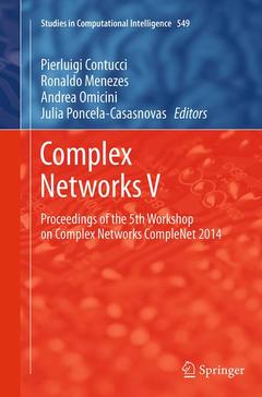 Couverture de l’ouvrage Complex Networks V