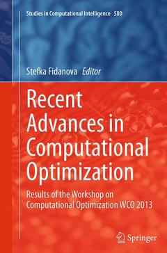 Couverture de l’ouvrage Recent Advances in Computational Optimization