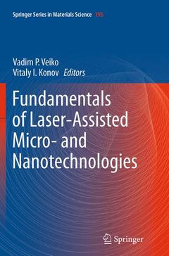 Couverture de l’ouvrage Fundamentals of Laser-Assisted Micro- and Nanotechnologies