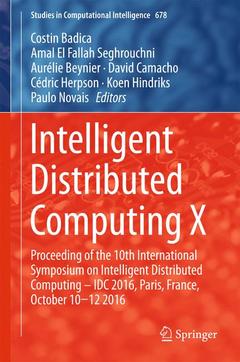 Couverture de l’ouvrage Intelligent Distributed Computing X