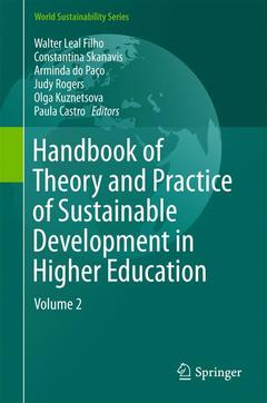 Couverture de l’ouvrage Handbook of Theory and Practice of Sustainable Development in Higher Education