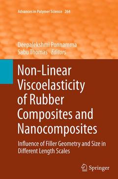 Couverture de l’ouvrage Non-Linear Viscoelasticity of Rubber Composites and Nanocomposites