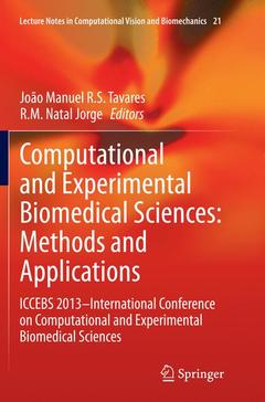 Cover of the book Computational and Experimental Biomedical Sciences: Methods and Applications