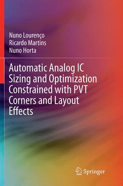 Couverture de l’ouvrage Automatic Analog IC Sizing and Optimization Constrained with PVT Corners and Layout Effects
