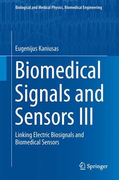 Couverture de l’ouvrage Biomedical Signals and Sensors III