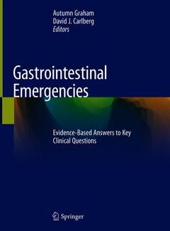 Couverture de l’ouvrage Gastrointestinal Emergencies