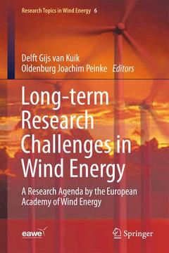 Cover of the book Long-term Research Challenges in Wind Energy - A Research Agenda by the European Academy of Wind Energy 