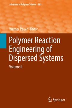 Couverture de l’ouvrage Polymer Reaction Engineering of Dispersed Systems