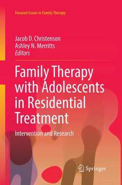 Couverture de l’ouvrage Family Therapy with Adolescents in Residential Treatment