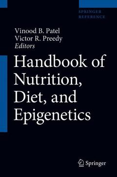 Couverture de l’ouvrage Handbook of Nutrition, Diet, and Epigenetics