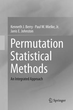 Couverture de l’ouvrage Permutation Statistical Methods
