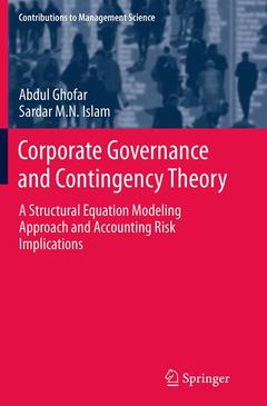 Couverture de l’ouvrage Corporate Governance and Contingency Theory