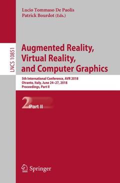 Couverture de l’ouvrage Augmented Reality, Virtual Reality, and Computer Graphics