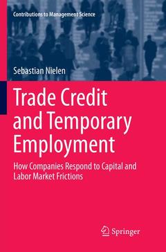 Cover of the book Trade Credit and Temporary Employment
