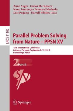 Couverture de l’ouvrage Parallel Problem Solving from Nature - PPSN XV